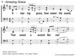 1. Amazing grace, how sweet the sound, That saved a wretch l